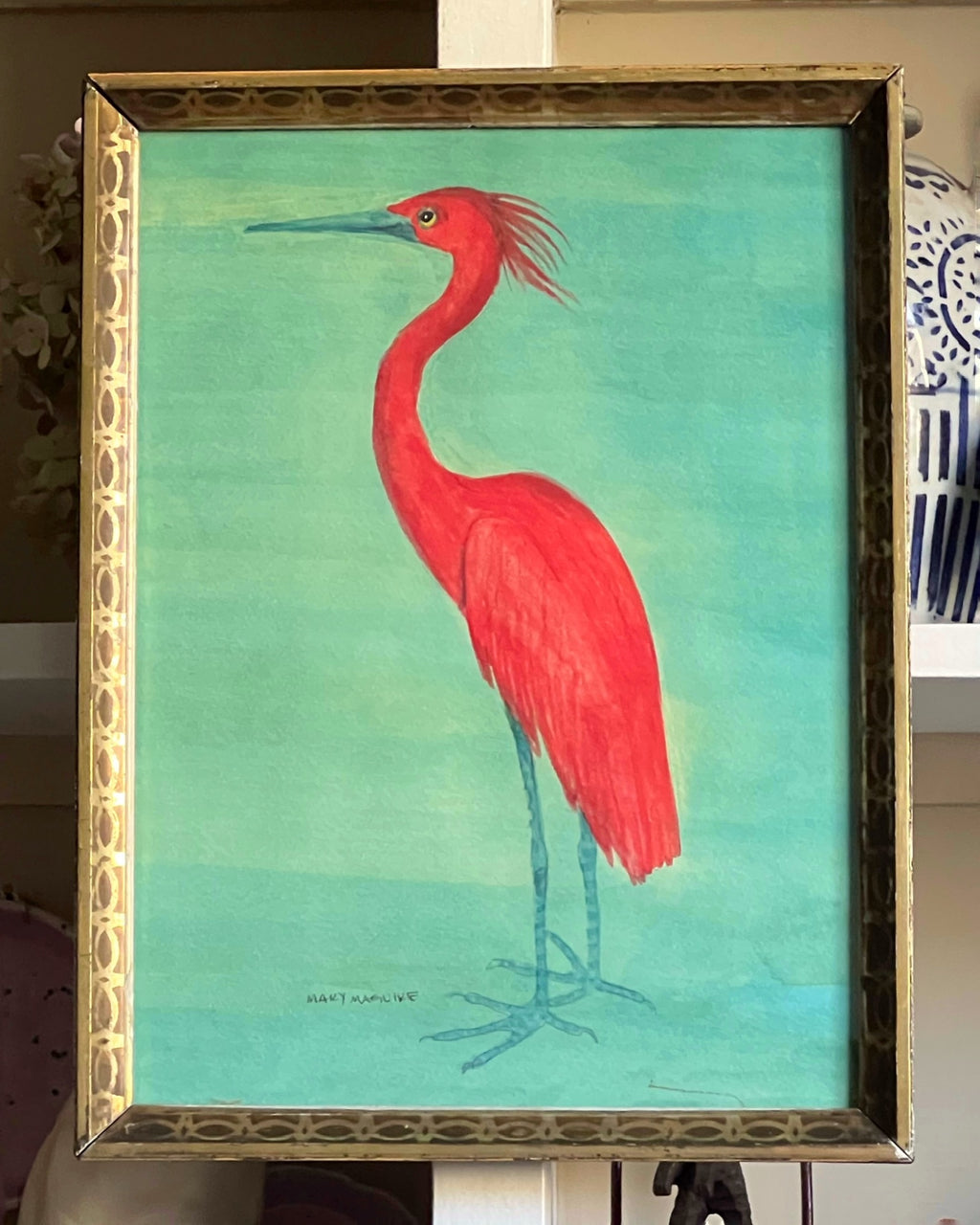 'Red Egret' (Looking Left)