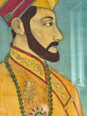 'Indian Prince in Saffron' -Original Watercolor