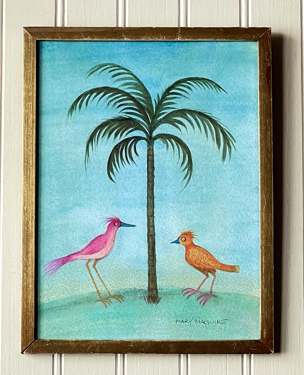 ‘Birds Under a Palm’