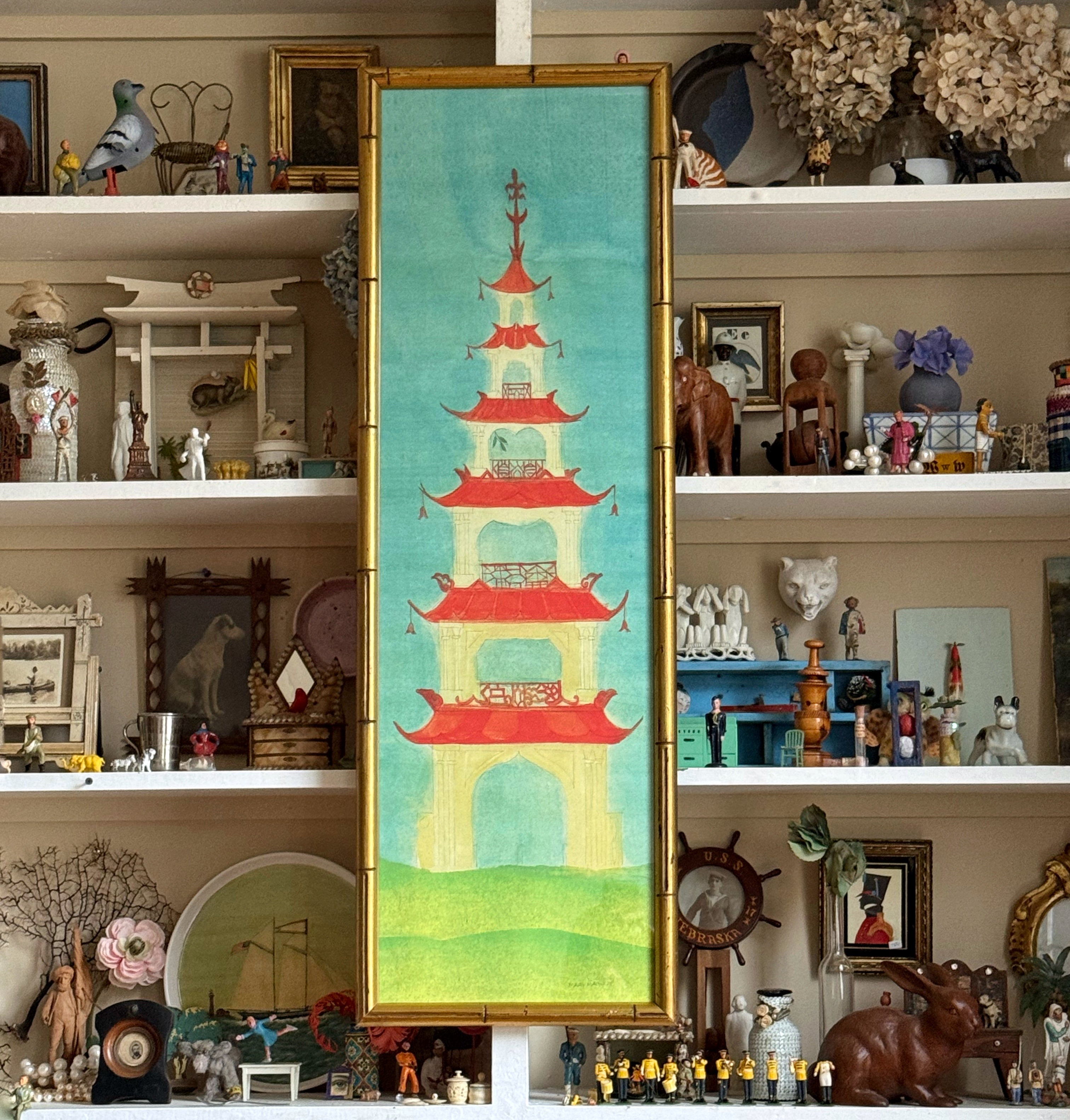 'Chinese Pagoda Six Tier Garden Folly'