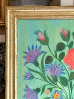 'Fantastical Flowers in Blue Vase'