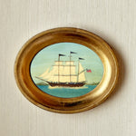 ‘Ships at Sea' -5 1/2 x 6 3/4" Oval- per piece