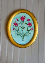 'Floribunda Rose, in Crimson and Blue' -per piece