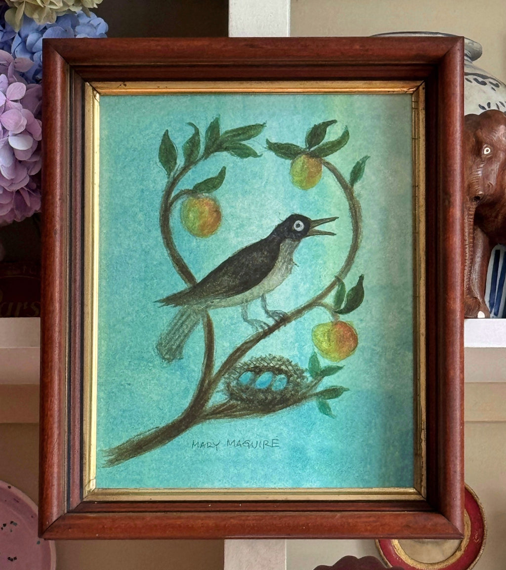 'Mama Bird in a Peach Tree'