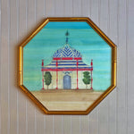 'Garden Follies' -Octagonal Gold Gilt Bamboo -per piece