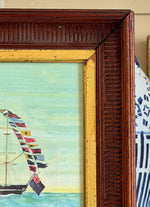 Clipper Ship with 'All Flags Flying’