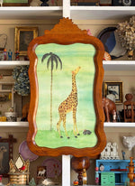 'Giraffe and Rabbit with Palm'