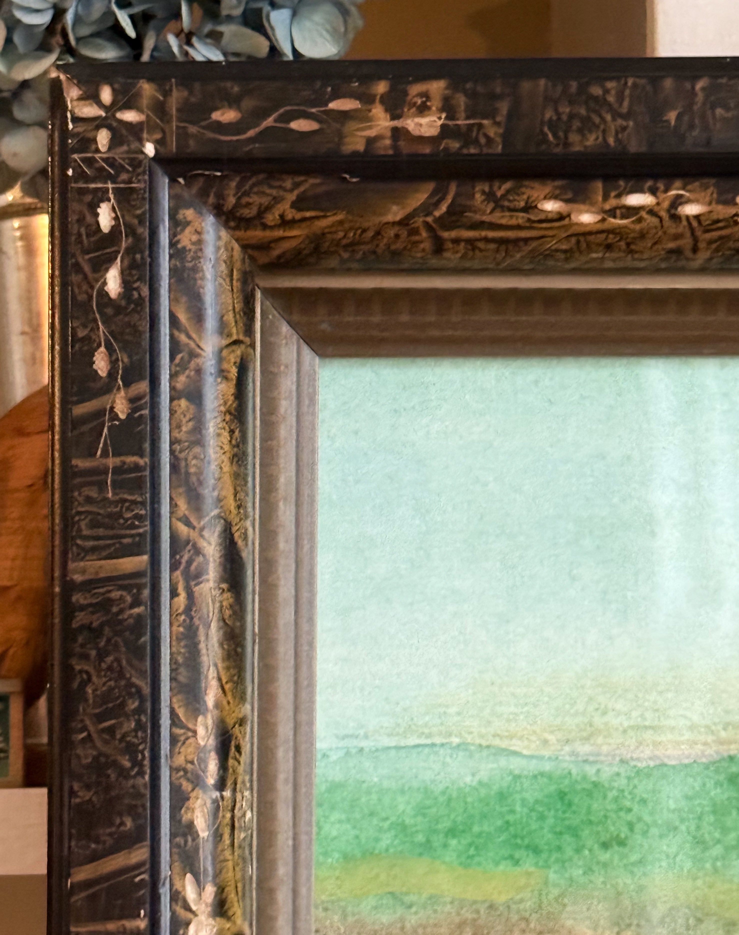 'Seascape with Sailboat and Fluke'