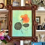 'Nasturtium' in a Tramp Art Frame