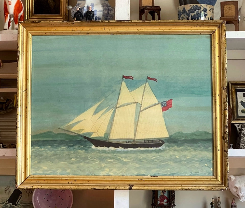 The Ship 'Edgartown’ -Original Watercolor Painting