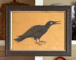 'Crow Silhouette' -Original Charcoal Drawing