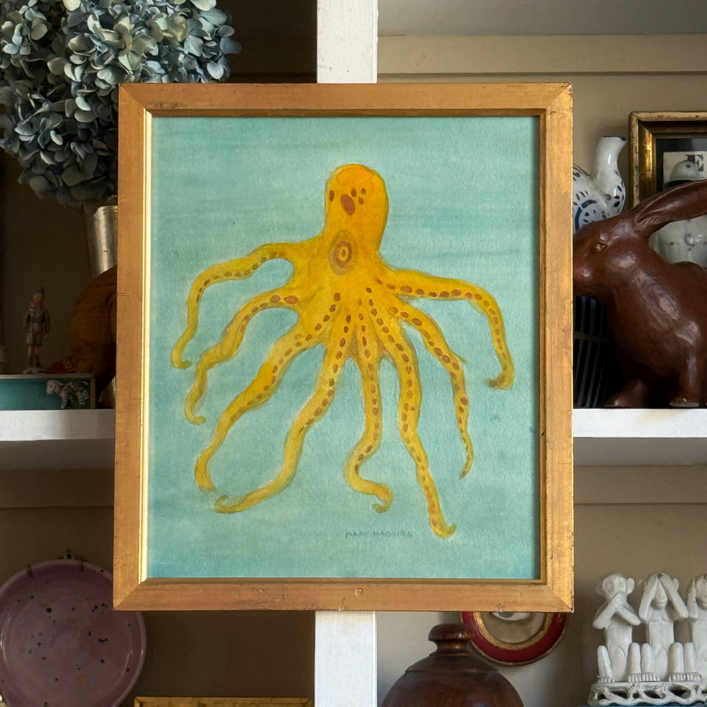 ‘Golden Octopus' -Original Watercolor Painting