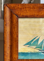 ‘The Ship Rainbow- with Blue Sails' -miniature