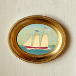 ‘Ships at Sea' -5 1/2 x 6 3/4" Oval- per piece