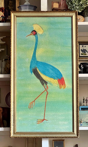 ‘Fantastical African Crested Crane'