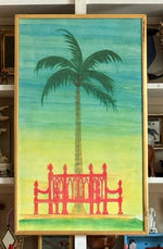 'Palm Tree with Bench' Garden Folly