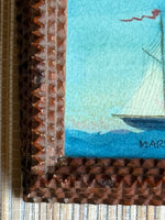 'Ships at Sea' -in miniature Tramp Art frames