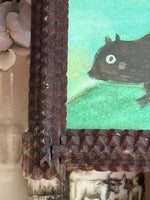 'Beaver' in a Tramp Art frame