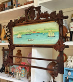 'Harbor Scene' - Eastlake Double Towel Rack