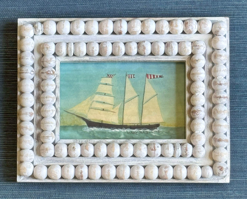 Ship 'Blackburn' -in Beaded Frame