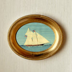 ‘Ships at Sea' -5 1/2 x 6 3/4" Oval- per piece