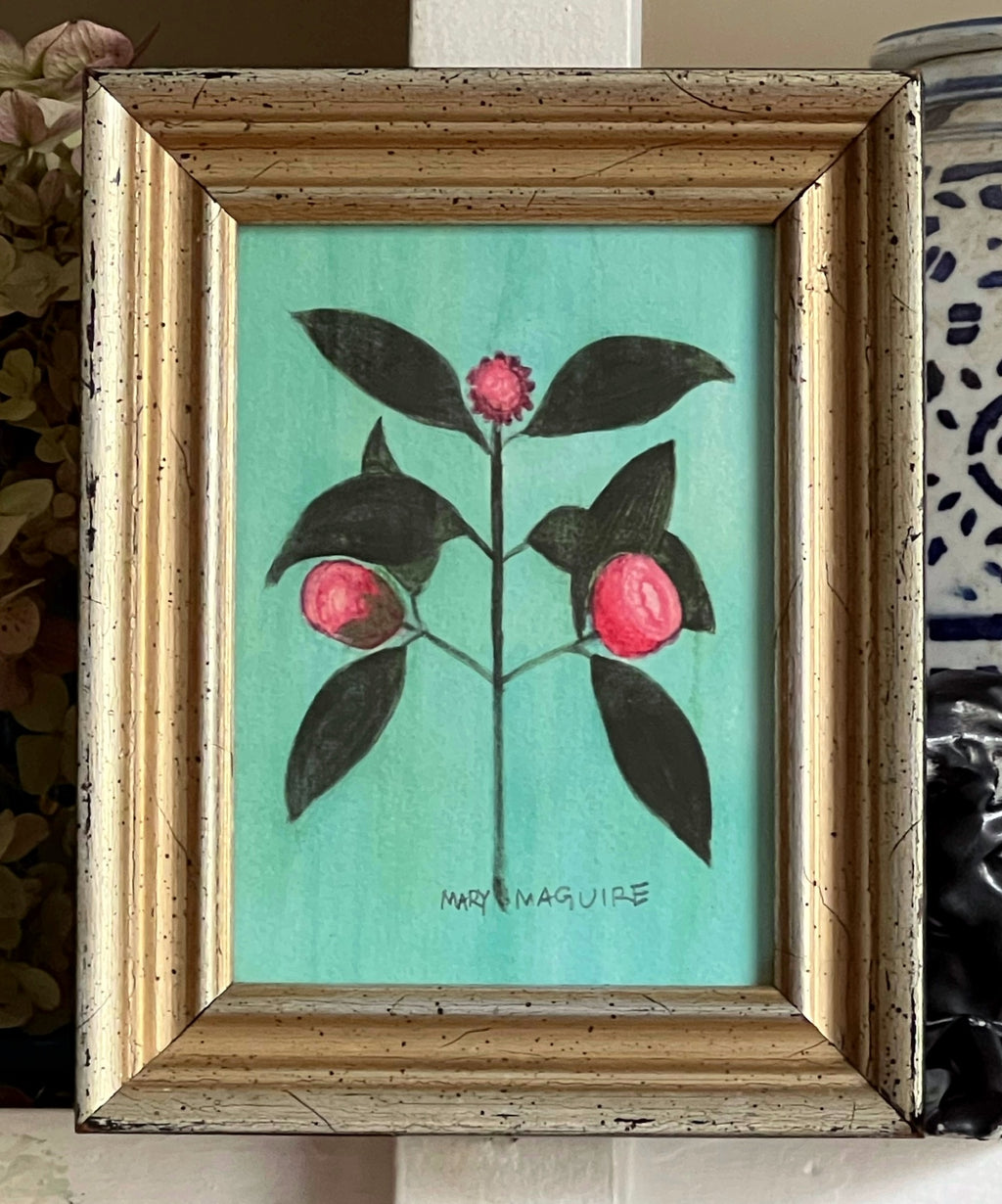 'Raspberry Flowers' -miniature