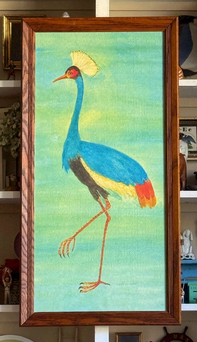 'Fantastical African Crested Crane'