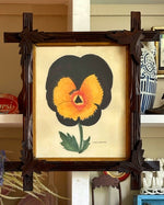 ‘Black and Orange Winter Pansy'