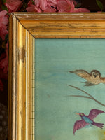 'A Flock of Roosting Birds' -Original Watercolor Painting