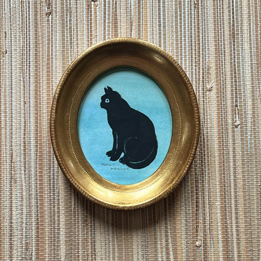 'Cat Silhouette'- miniature