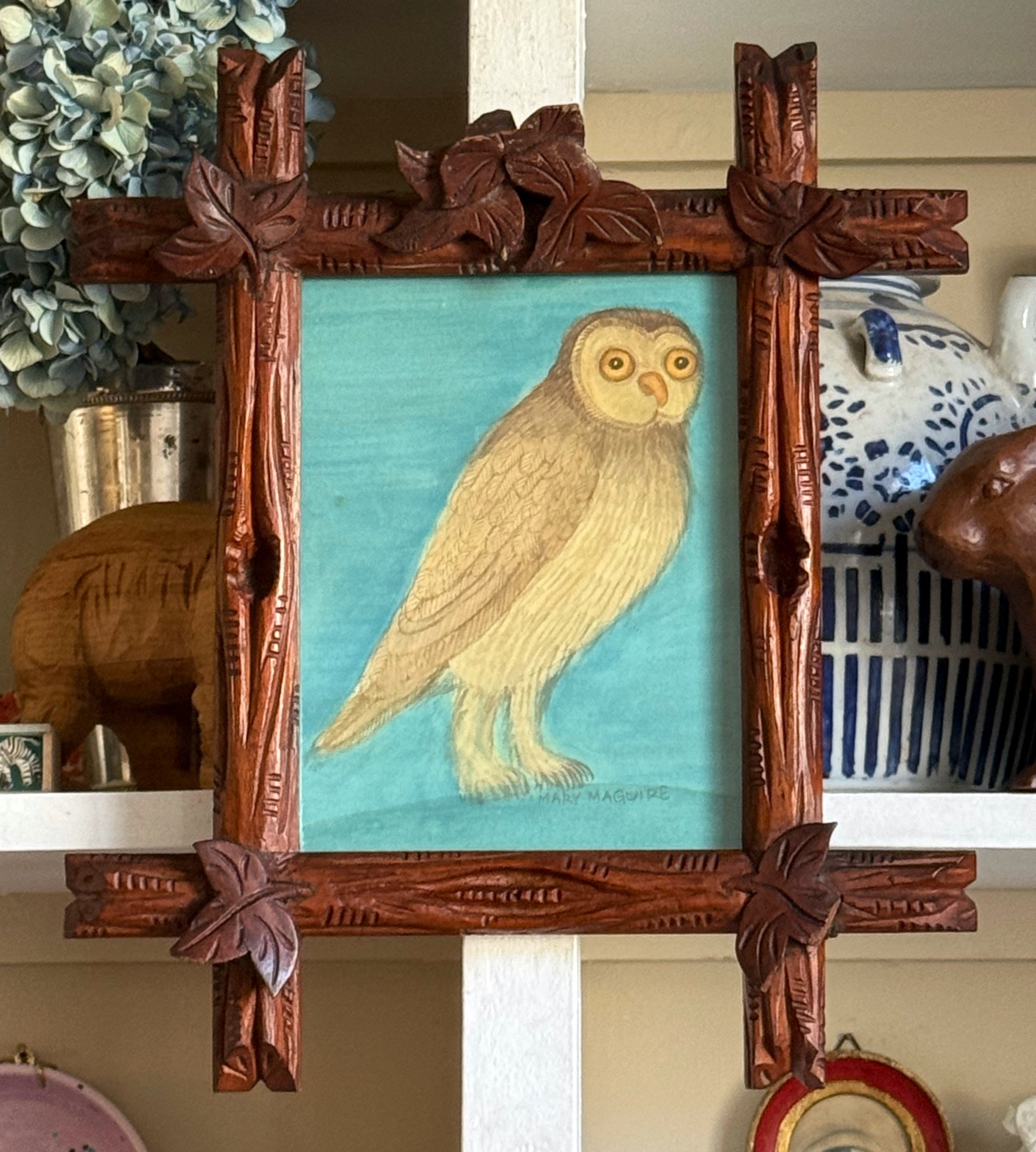 'Barn Owl' -Original Watercolor Painting