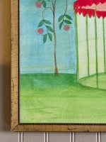 'Red and White Stripe Tented Garden Folly'