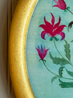 'Floribunda Rose, in Crimson and Blue' -per piece