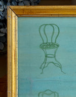 'Garden Chairs of Paris' -Original Watercolor Painting