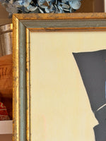 'Silhouetted Soldier in a Flat Shako Cap'