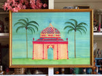 'Coral Herringbone' Garden Folly