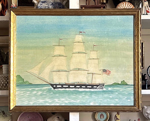 The Whaleship 'Monticello' of Nantucket