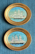 The 'Whaleship Monticello of Nantucket' and the Ship 'Catherine' -miniatures- per piece