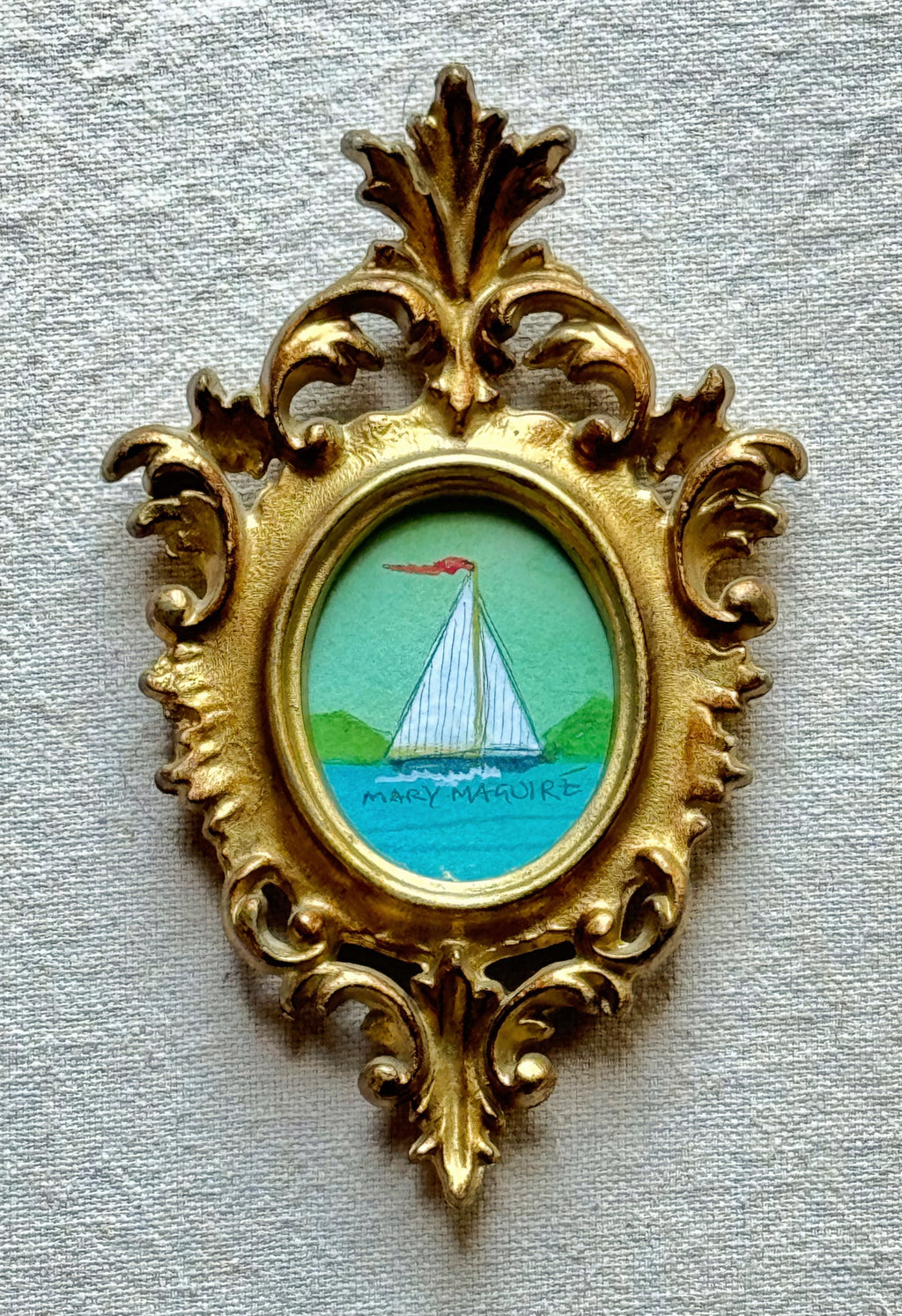 'Sailboat' -Miniature