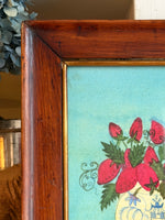 ‘Strawberries in a Willowware Vase'