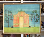 ‘Rose-Tinted Glass Mansard Greenhouse Garden Folly'
