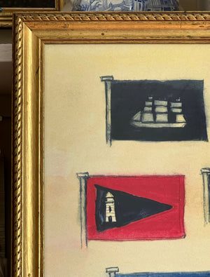 'European Maritime Flags (Lighthouse and Fishes)'