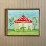 'Red and White Stripe Tented Garden Folly'