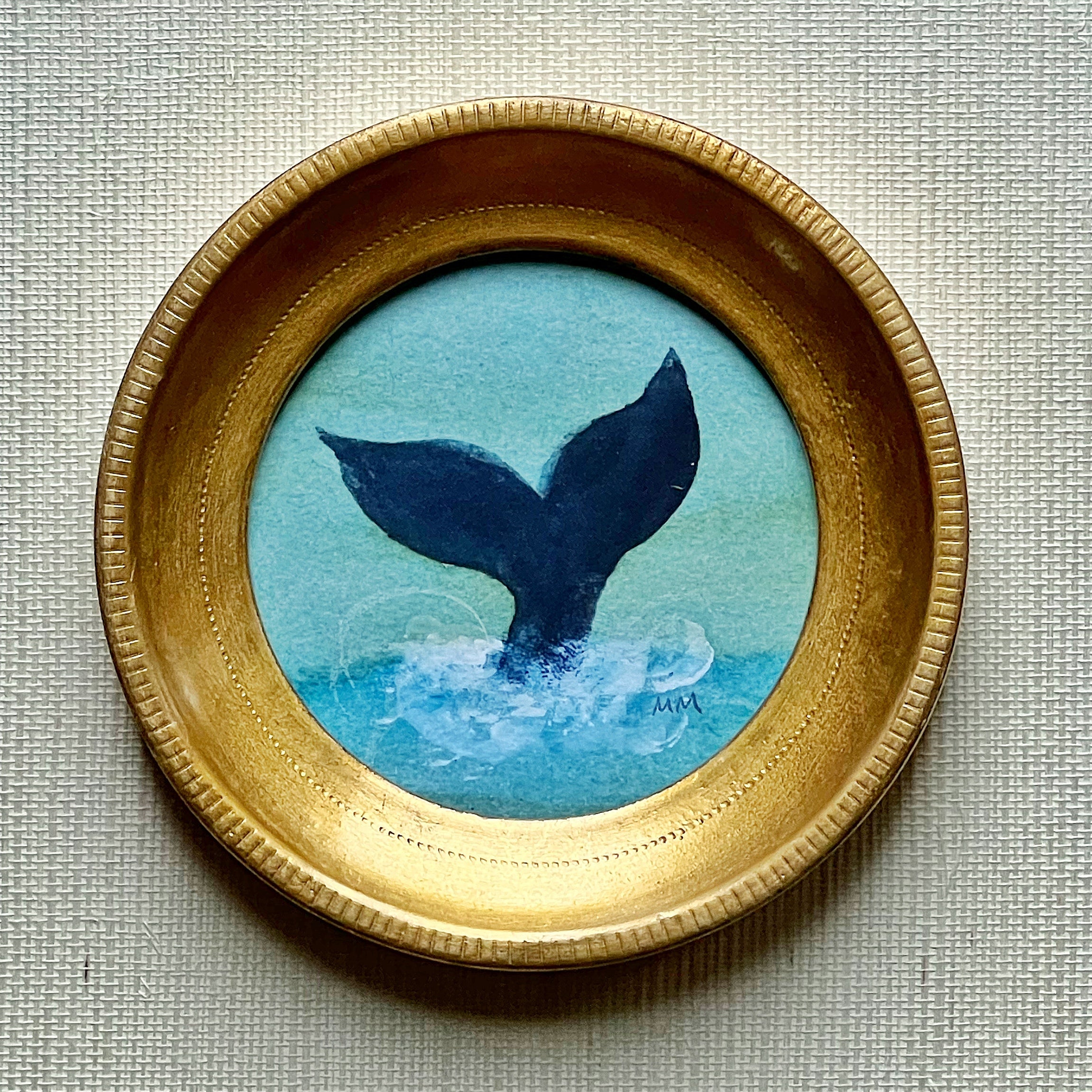 'Whale Fluke' -miniature