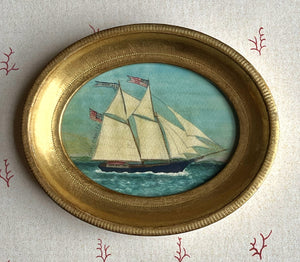 Ship 'Newport' and 'New york 20'-miniatures -per piece