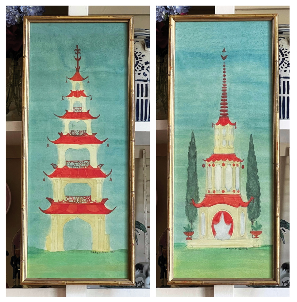 'Chinese Pagoda Garden Follies' -per piece