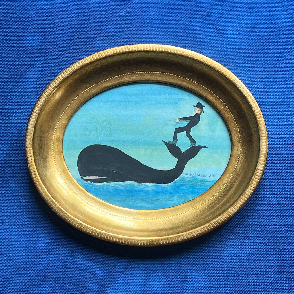 'Nantucket Sleighride' -5 1/2 x 7 inch oval