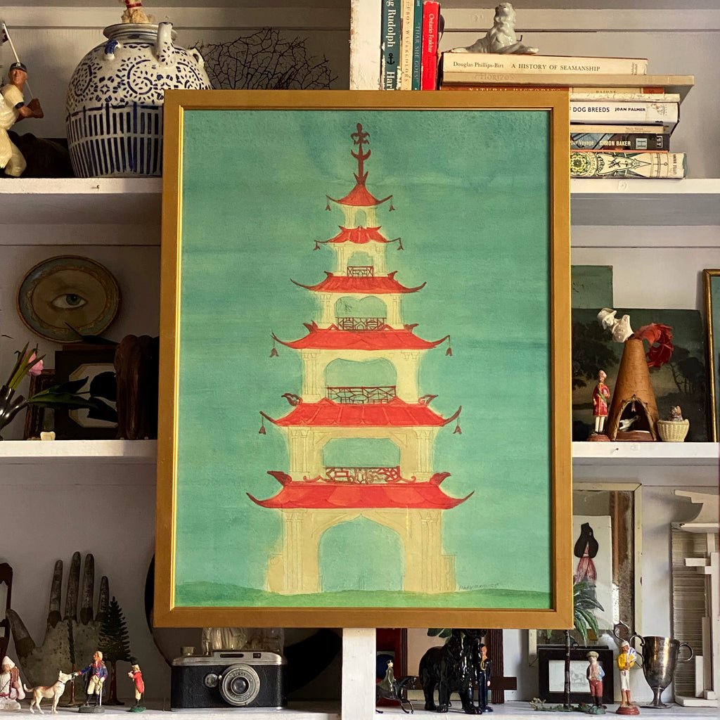 'Chinese 6 Tier Pagoda Garden Folly'
